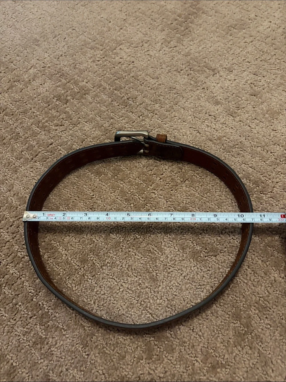Boys brown leather belt